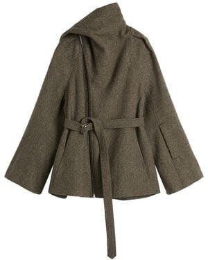 Rick Owens Flight Scarf Jacket - Green