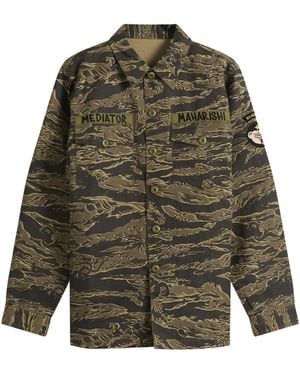 Maharishi Bonsai Tigerstripe Utility Shirt - Green