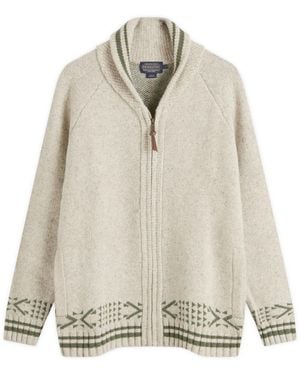 Pendleton Falls Zip Cardigan - Natural