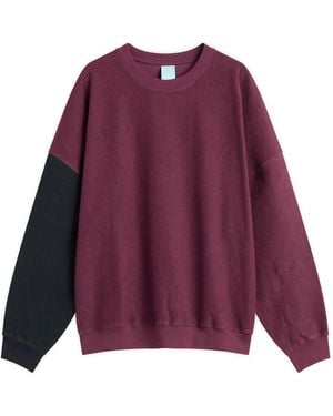 EBIT Oversized Bicolour Jumper - Purple
