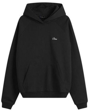 Dime Cursive Small Logo Hoodie - Black