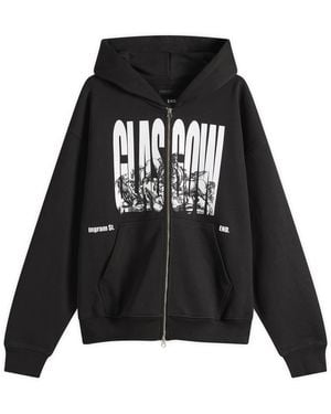 END. Glasgow Zip Hoodie - Black
