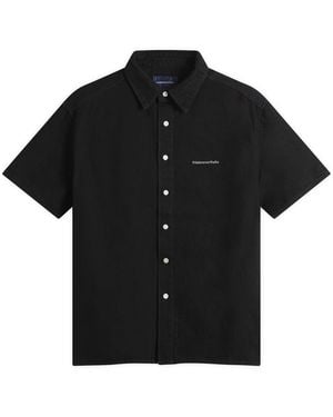 thisisneverthat Washed Denim Short Sleeve Shirt - Black