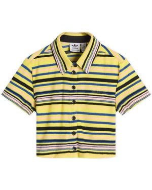 adidas Towel Button-Up Tee - Yellow