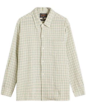 Beams Plus Gunclub Mesh Button Down Shirt - White