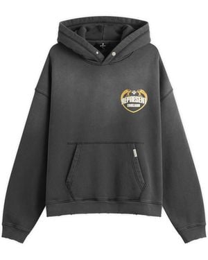 Represent Angel Border Hoodie - Black