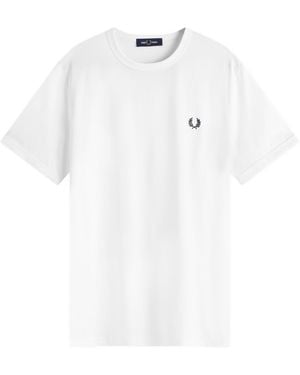 Fred Perry Ringer T-Shirt - White