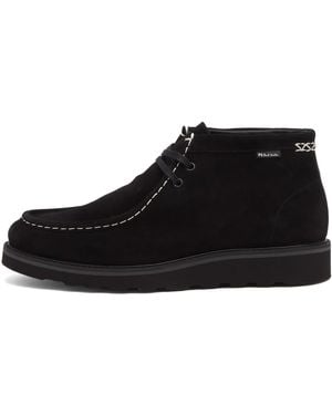 Paul Smith Suede Lace-Up Tobruk Boots - Black