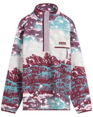 Columbia Helvetia Ii Printed Half Snap Fleece - Blue