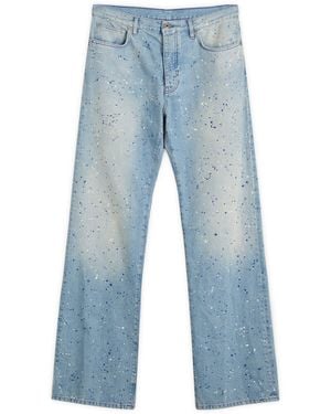 Off-White c/o Virgil Abloh Paint Denim Relaxed Jeans - Blue