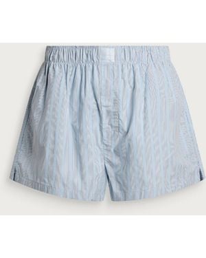 Calvin Klein Covered Poplin Shorts - Blue