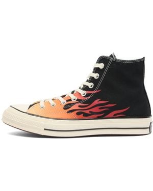 Converse Chuck Taylor 1970S Hi Flames Trainer - Black
