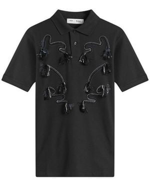 Toga Toga Embroidery Polo Shirt - Black