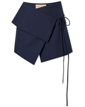 AYA MUSE Eury Layer Mini Skirt - Blue