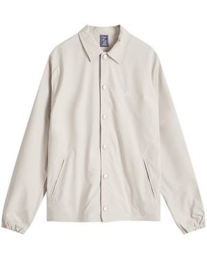 Dime Cursive Coach Jacket - White