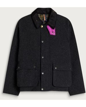 Barbour X Paul Smith Transport Wool Jacket - Black