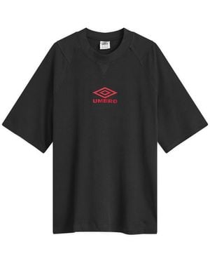 ウェア 90s Umbro Black-Brown Mock FB Shirt 90s Umbro Black-Brown Mock FB Shirt