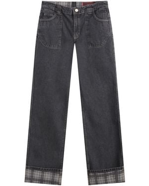 Damson Madder Sylvie Reversible Jeans - Gray