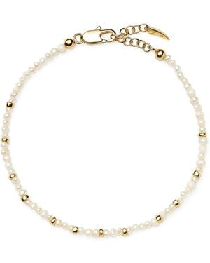Missoma Micro Pearl Beaded Bracelet - Metallic