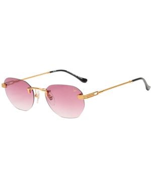 Vintage Frames Company Detroit Player Rimless Sunglasses - Pink