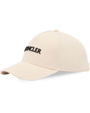 Moncler Cotton Gaberdine Cap - Natural