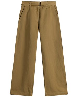 Studio Nicholson Chatto Belted Round Leg Pant - Brown