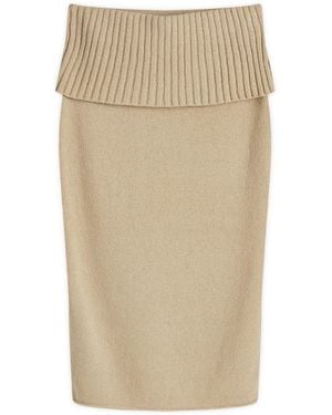 House Of Sunny Courtney Towelling Skirt - Natural