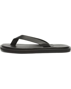 Studio Nicholson Curren Leather Flip Flop - Black
