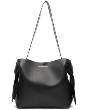 Acne Studios Musubi Midi New R Leather Bag - Black