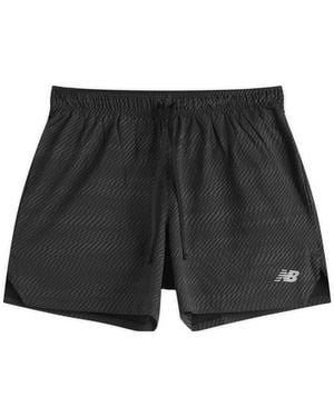 New Balance Rc Reflective Short 5" - Black