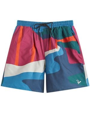 by Parra The Festival Fence Swim Shorts - Blue