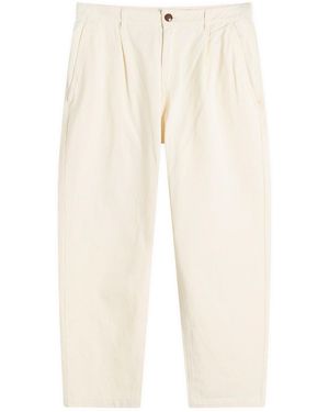 FRIZMWORKS Og Haworth One Tuck Trousers - Natural