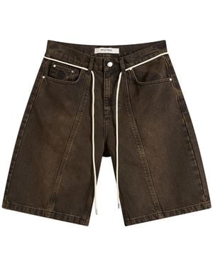About Blank Felled Denim Short - Grey