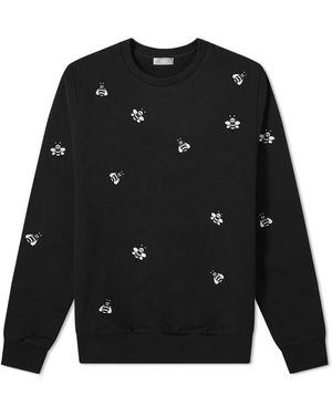 Dior X Kaws Bee Embroidered Sweatshirt - Black