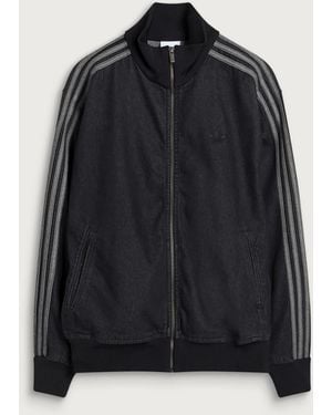 adidas Denim Firebird Track Top - Black