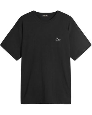 Dime Cursive Small Logo T-Shirt - Black