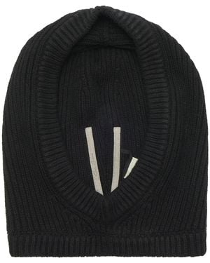 Rick Owens Ribbed Hood - Black
