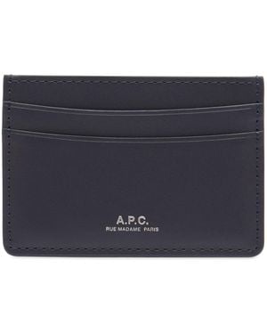A.P.C. Andre Card Holder - Blue