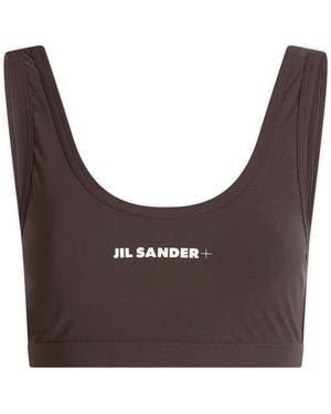 Jil Sander Logo Activewear Bra - Grey