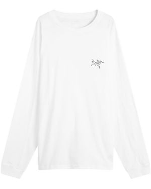 Arc'teryx Kragg Cotton Long Sleeve T-Shirt - White