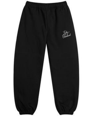 Late Checkout Script Sweatpants - Black