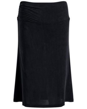 Peachy Den Kylie Vent Midi Skort - Black