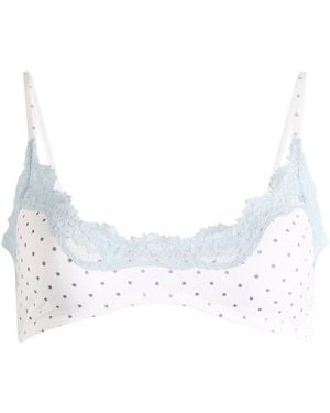 Skims Fits Everybody Lace Scoop Bralette - Blue