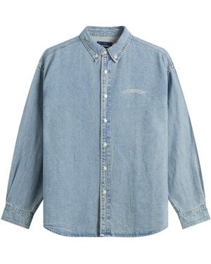 thisisneverthat Washed Denim Shirt - Blue