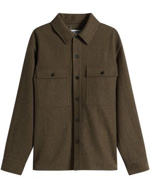 Jil Sander Wool Overshirt - Green