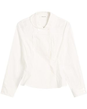 Peachy Den Missy Long Sleeve Blouse - White