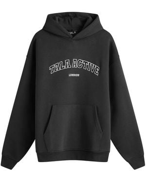 Tala Oversized Active Logo Hooded Sweatshirt - Black