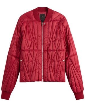 Rick Owens X Moncler Geocamo Flight Jacket - Red
