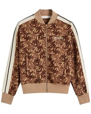 Palm Angels Palms Camo Bomber Track Jacket - Brown