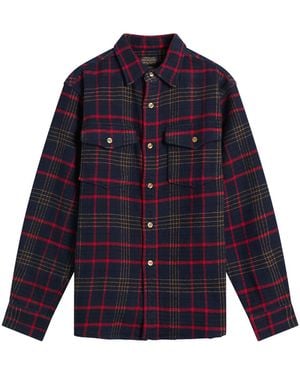 Pendleton Big Pocket Overshirt - Blue
